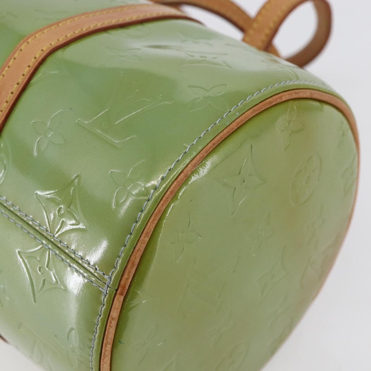 LOUIS VUITTON Monogram Vernis Bedford Hand Bag Baby Blue M91007 LV Auth 150111