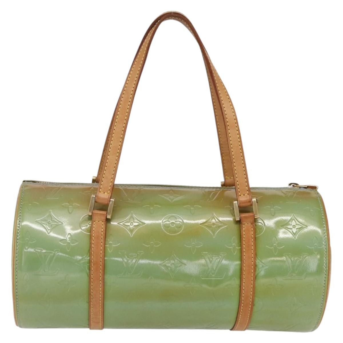 LOUIS VUITTON Monogram Vernis Bedford Hand Bag Baby Blue M91007 LV Auth 150111