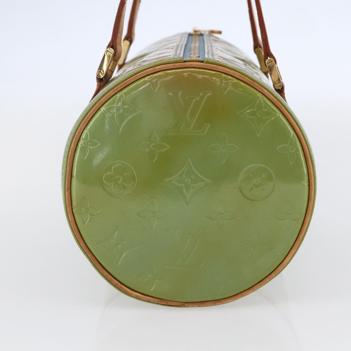 LOUIS VUITTON Monogram Vernis Bedford Hand Bag Baby Blue M91007 LV Auth 150111