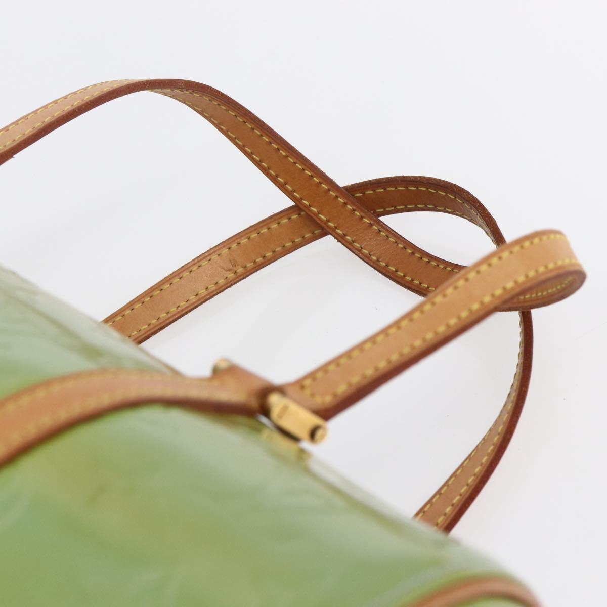 LOUIS VUITTON Monogram Vernis Bedford Hand Bag Baby Blue M91007 LV Auth 150111