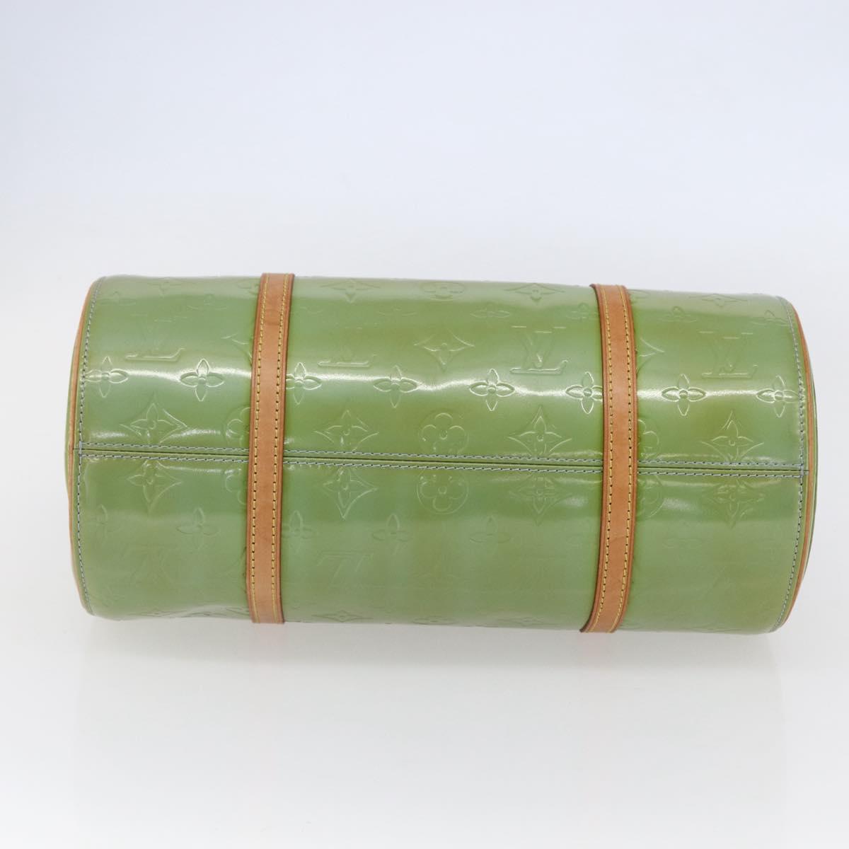 LOUIS VUITTON Monogram Vernis Bedford Hand Bag Baby Blue M91007 LV Auth 150111