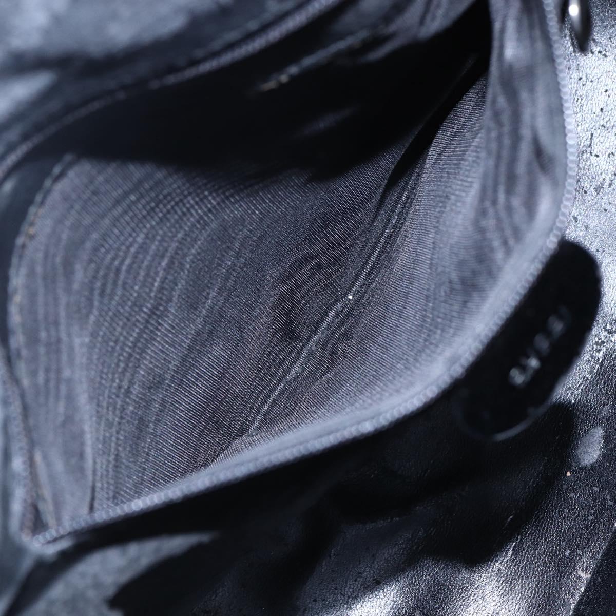 GUCCI Soho Shoulder Bag Enamel Black 001 1364 1703 Auth 150120