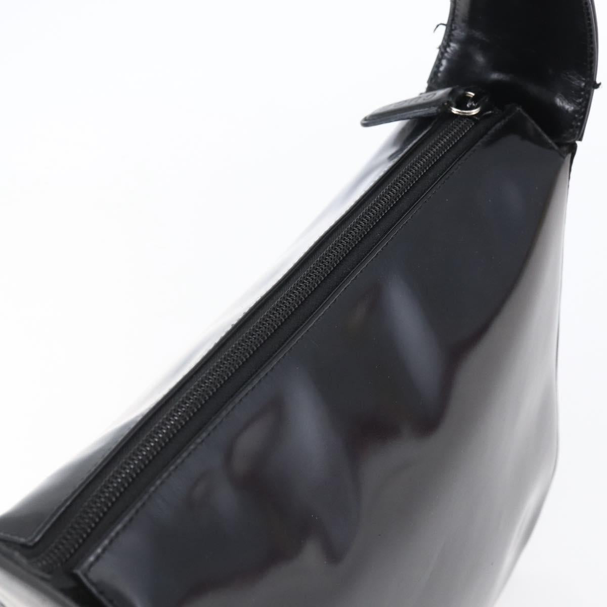 GUCCI Soho Shoulder Bag Enamel Black 001 1364 1703 Auth 150120