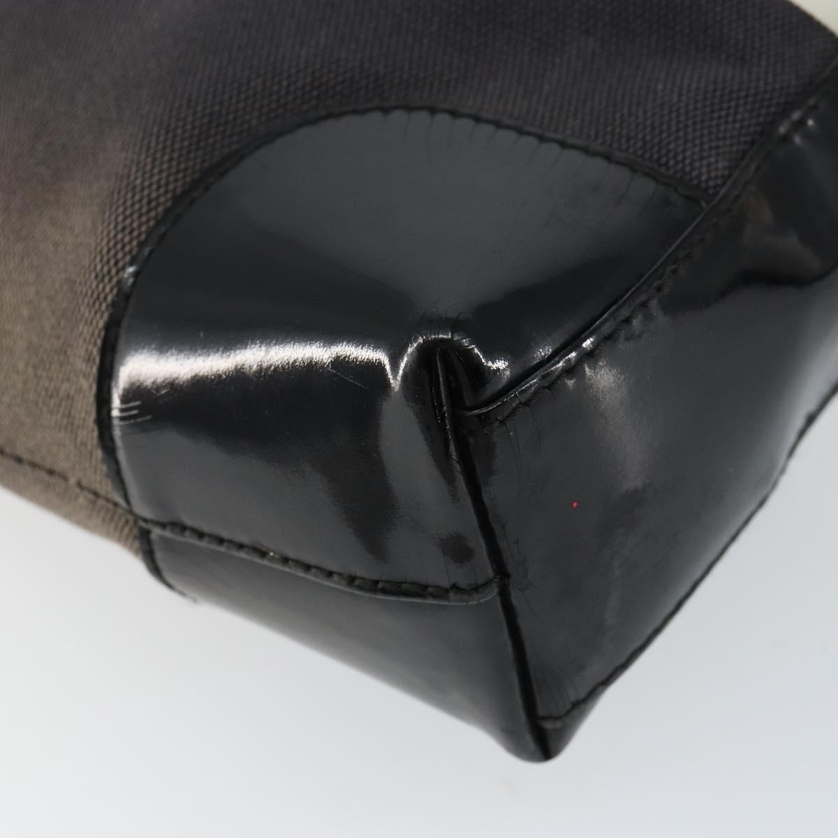 GUCCI Shoulder Bag Canvas Black Gold 001 4231 Auth 150121