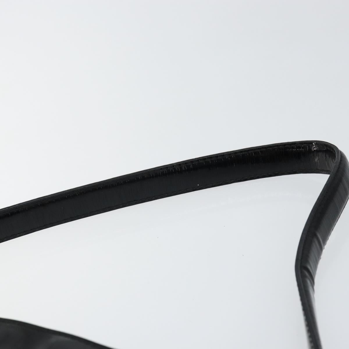 GUCCI Shoulder Bag Canvas Black Gold 001 4231 Auth 150121