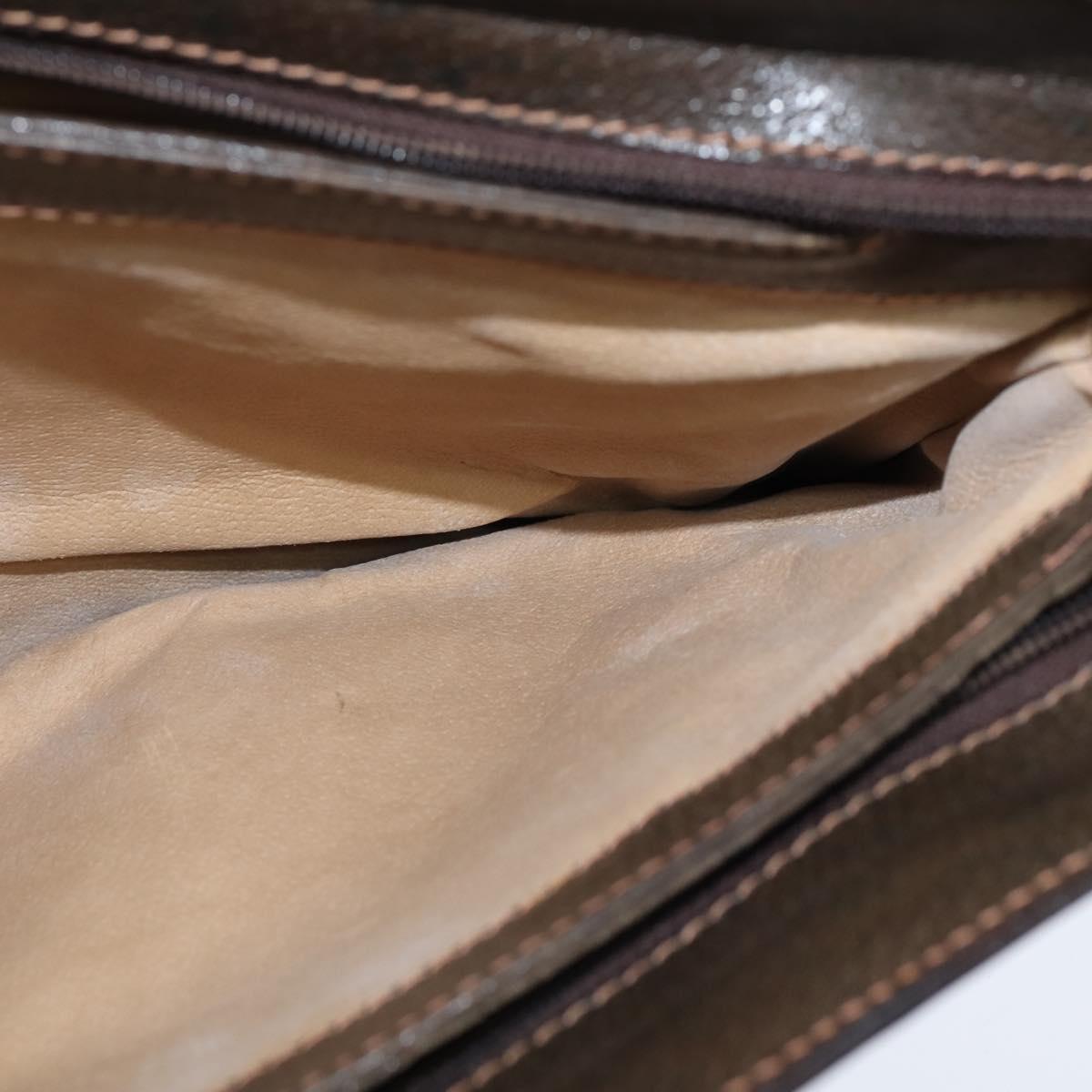 GUCCI GG Supreme Web Sherry Line Shoulder Bag PVC Beige 378 001 4085 Auth 150126