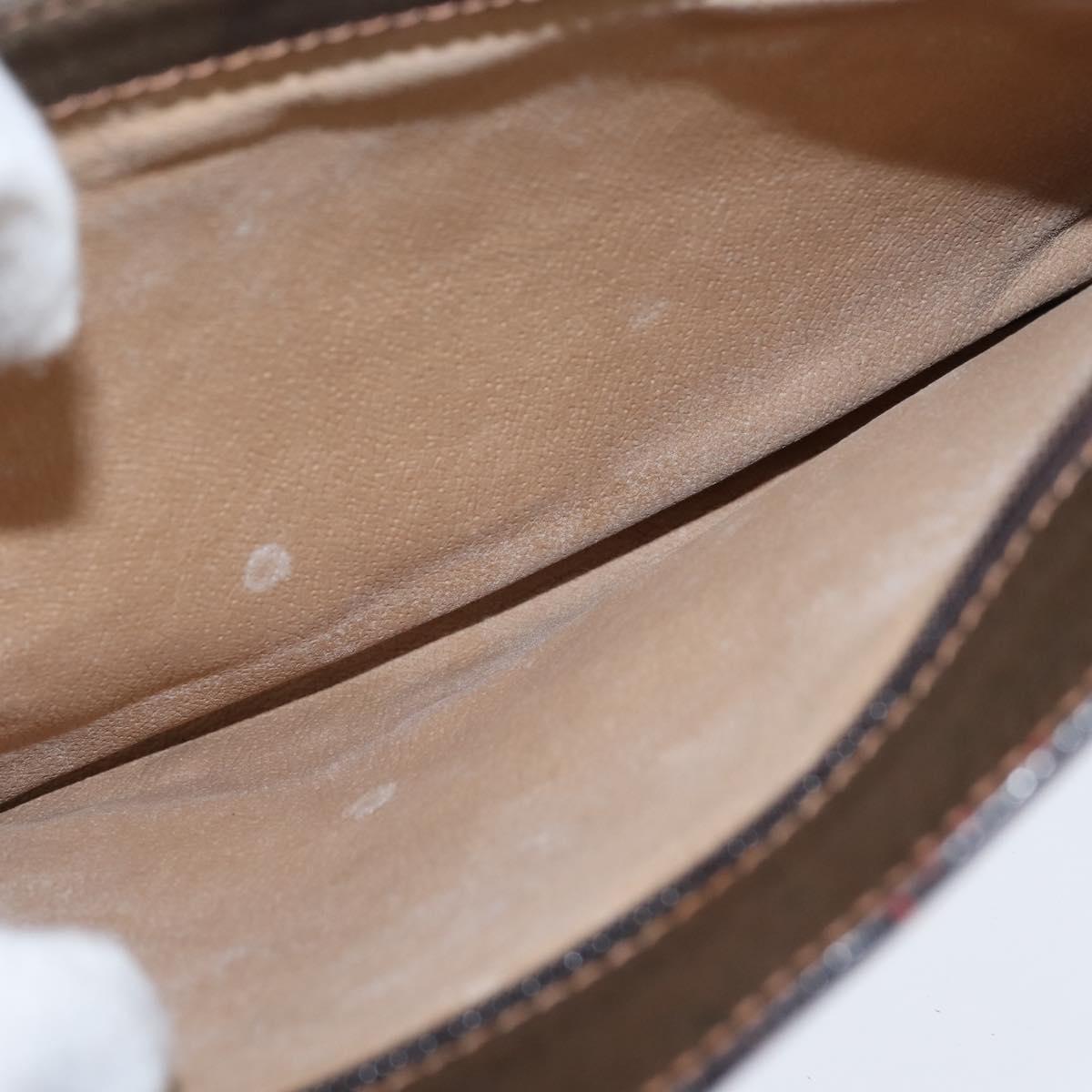 GUCCI GG Supreme Web Sherry Line Shoulder Bag PVC Beige 378 001 4085 Auth 150126