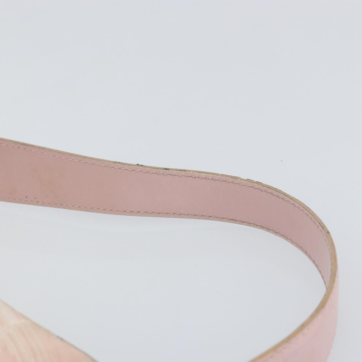 CHANEL New Travel line Shoulder Bag Nylon Pink Gold CC Auth 150130