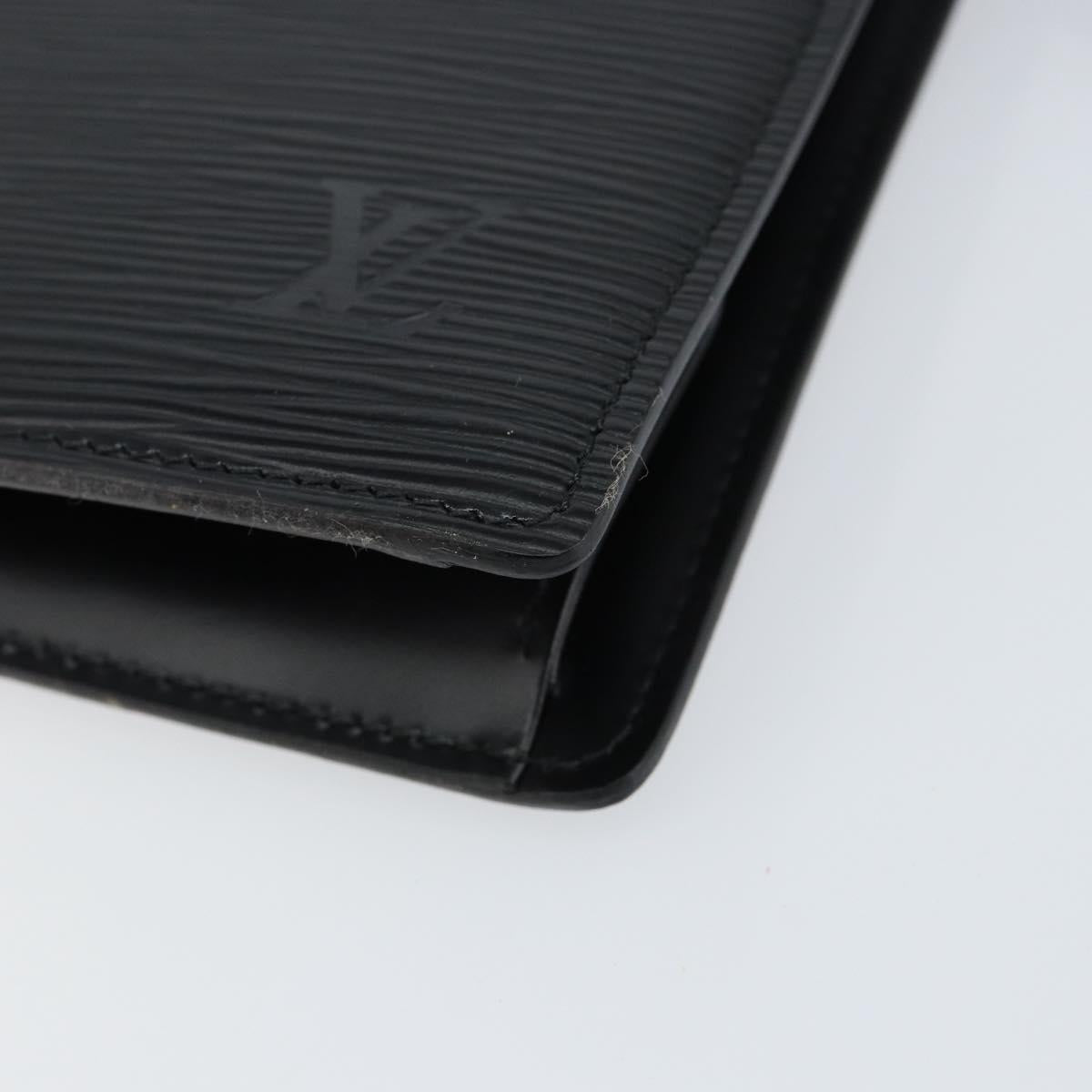 LOUIS VUITTON Epi Trousse Crete Pouch Black M48402 LV Auth 150132