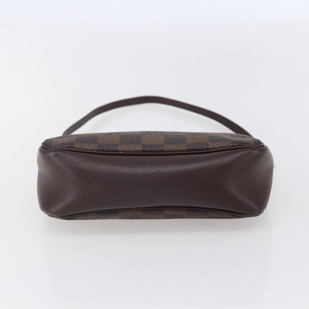 LOUIS VUITTON Damier Ebene Trousse Makeup Pouch N51982 LV Auth 150145