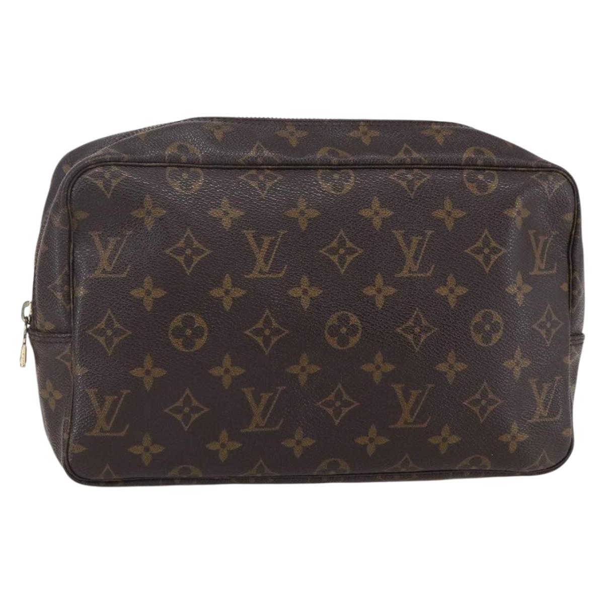 LOUIS VUITTON Monogram Trousse Toilette 28 Clutch Bag M47522 LV Auth 150154