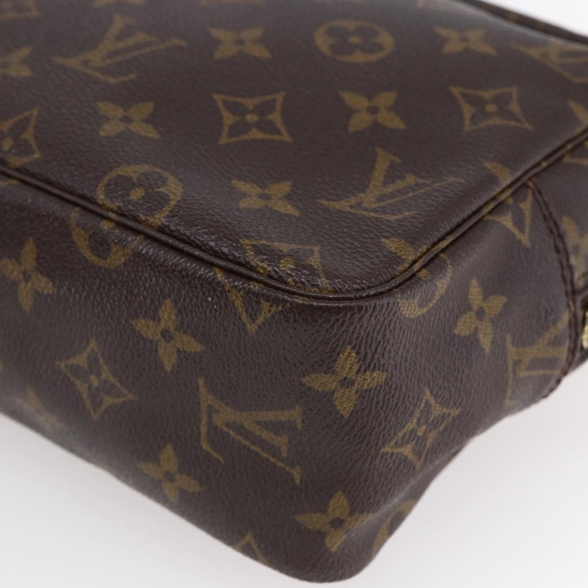 LOUIS VUITTON Monogram Trousse Toilette 28 Clutch Bag M47522 LV Auth 150154