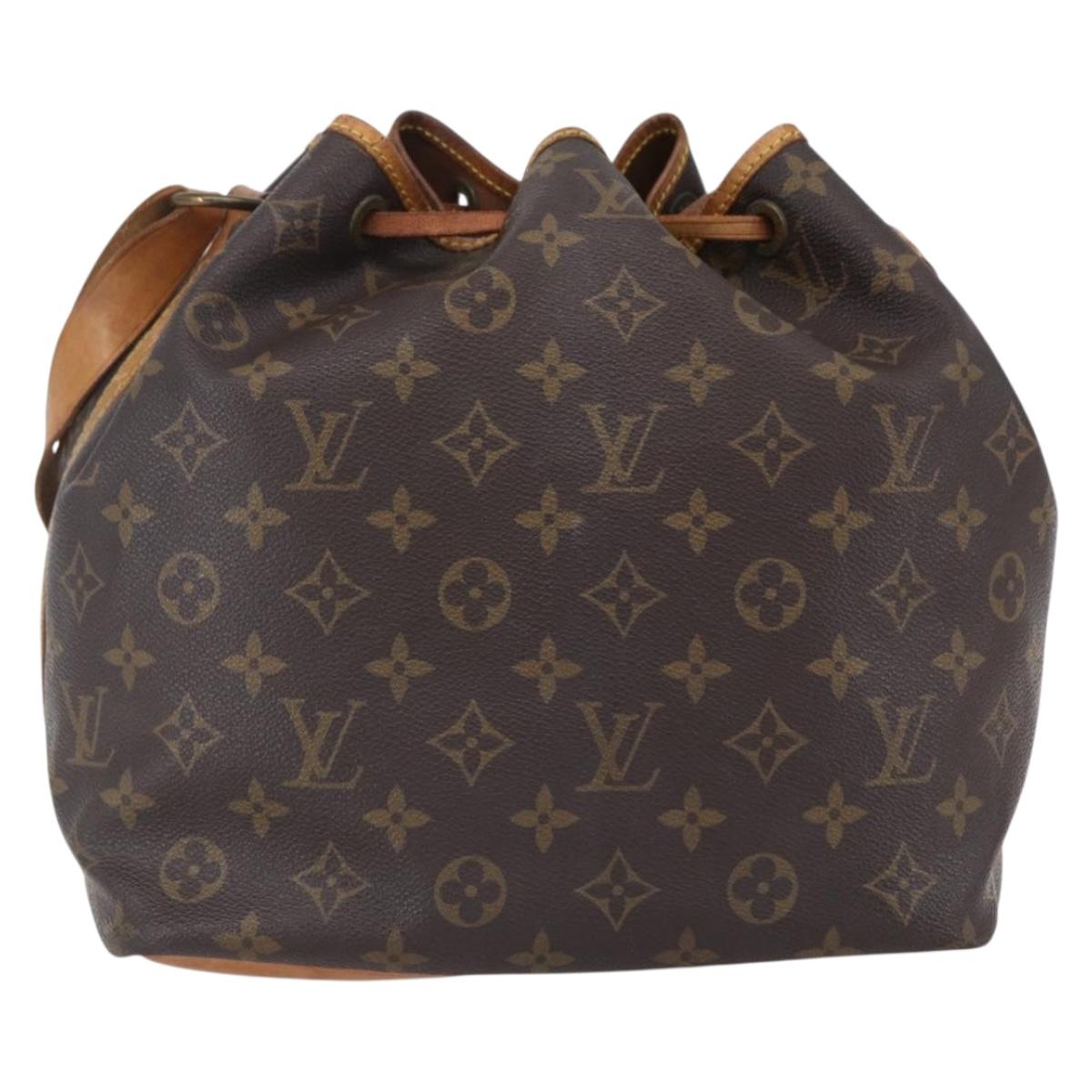 LOUIS VUITTON Monogram Petit Noe Shoulder Bag M42226 LV Auth 150165