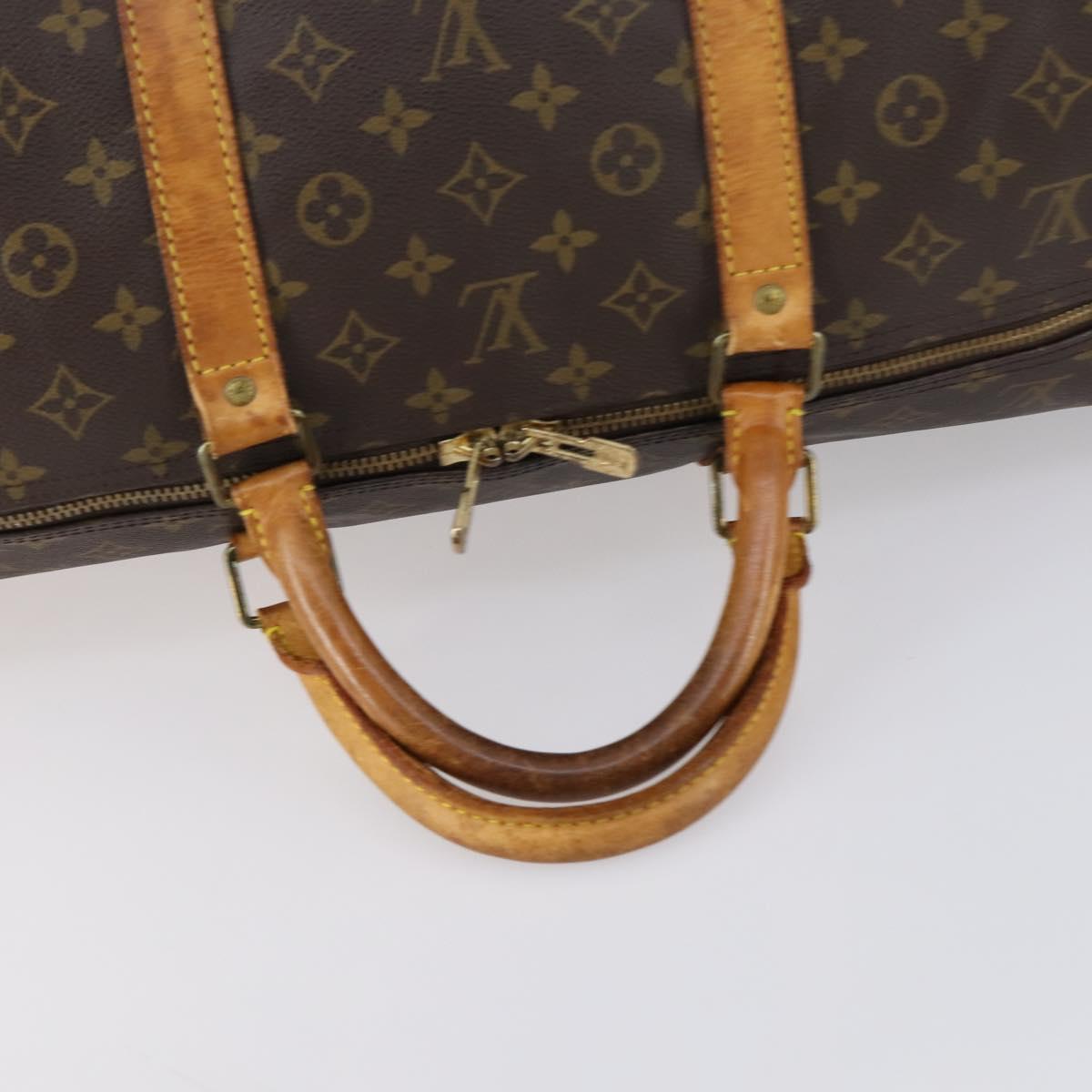 LOUIS VUITTON Monogram Keepall 60 Boston Bag M41422 LV Auth 150185