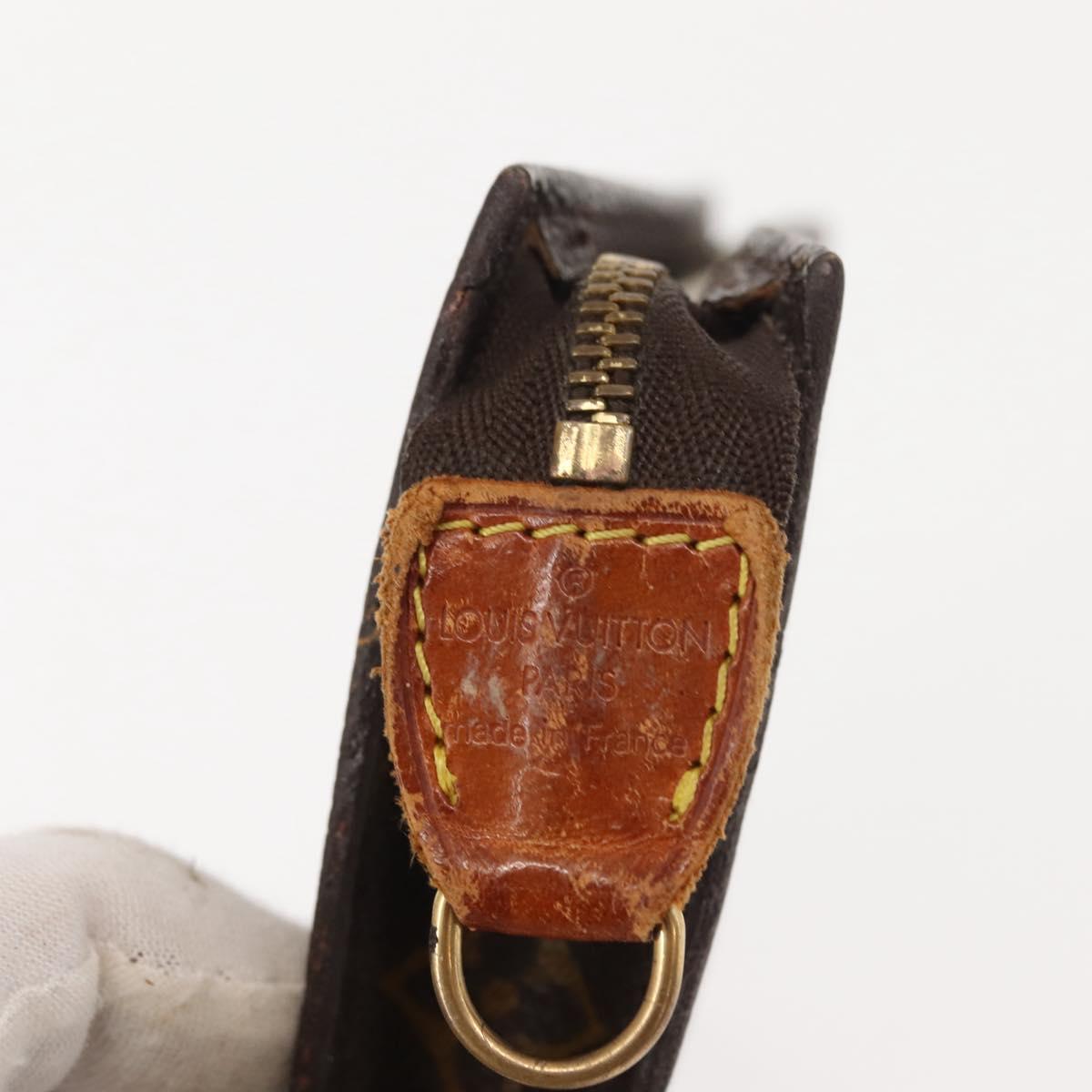 LOUIS VUITTON Monogram Bucket PM Accessory Pouch LV Auth 150188