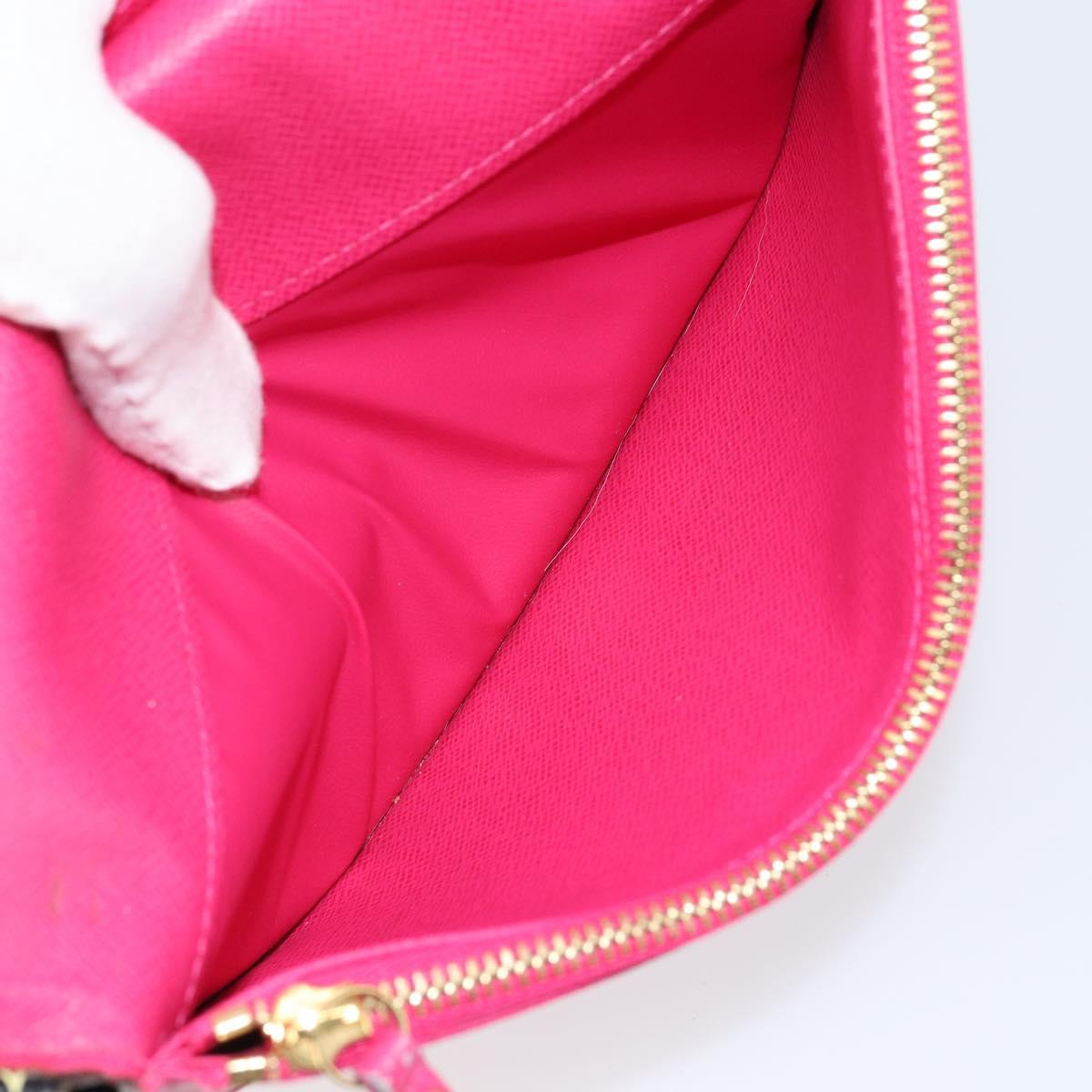 LOUIS VUITTON Multicolor Portefeuille Insolite Wallet Black M60271 Auth 150193