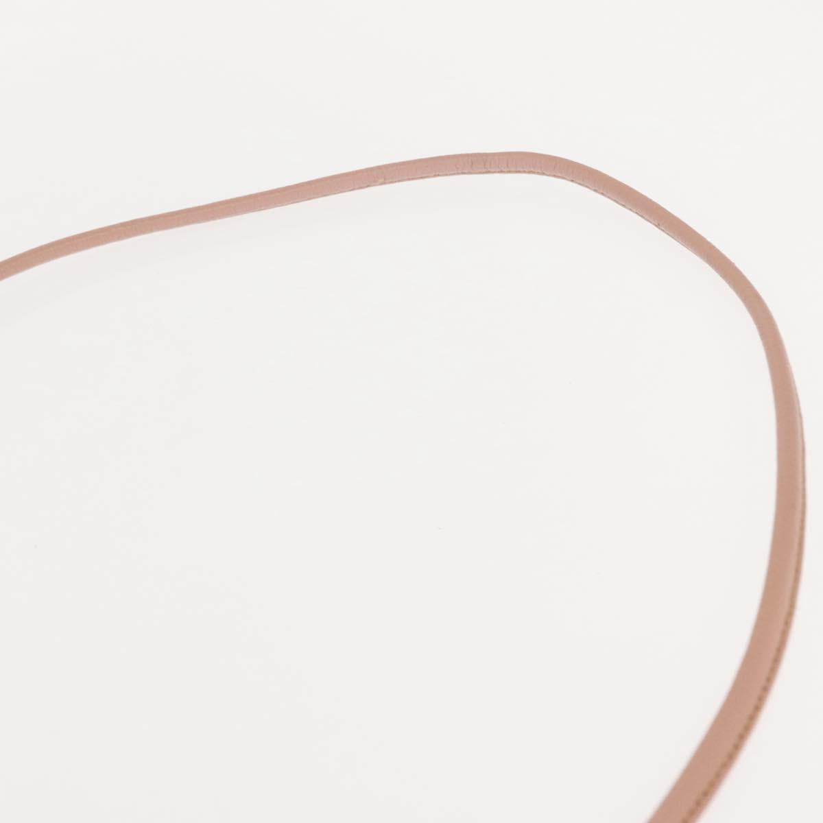 BURBERRY Blue Label Shoulder Bag Leather Pink Gold Auth 150199