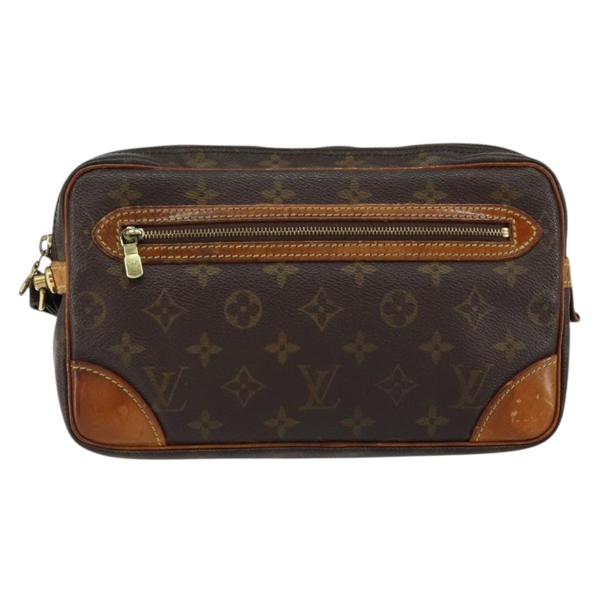 LOUIS VUITTON Monogram Marly Dragonne GM Clutch Bag M51825 LV Auth 150235