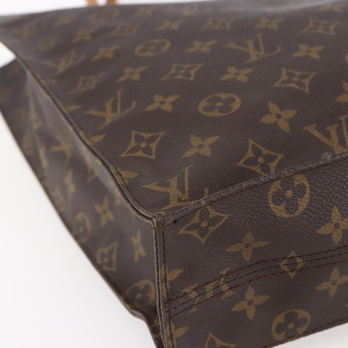 LOUIS VUITTON Monogram Sac Plat Hand Bag M51140 LV Auth 150241