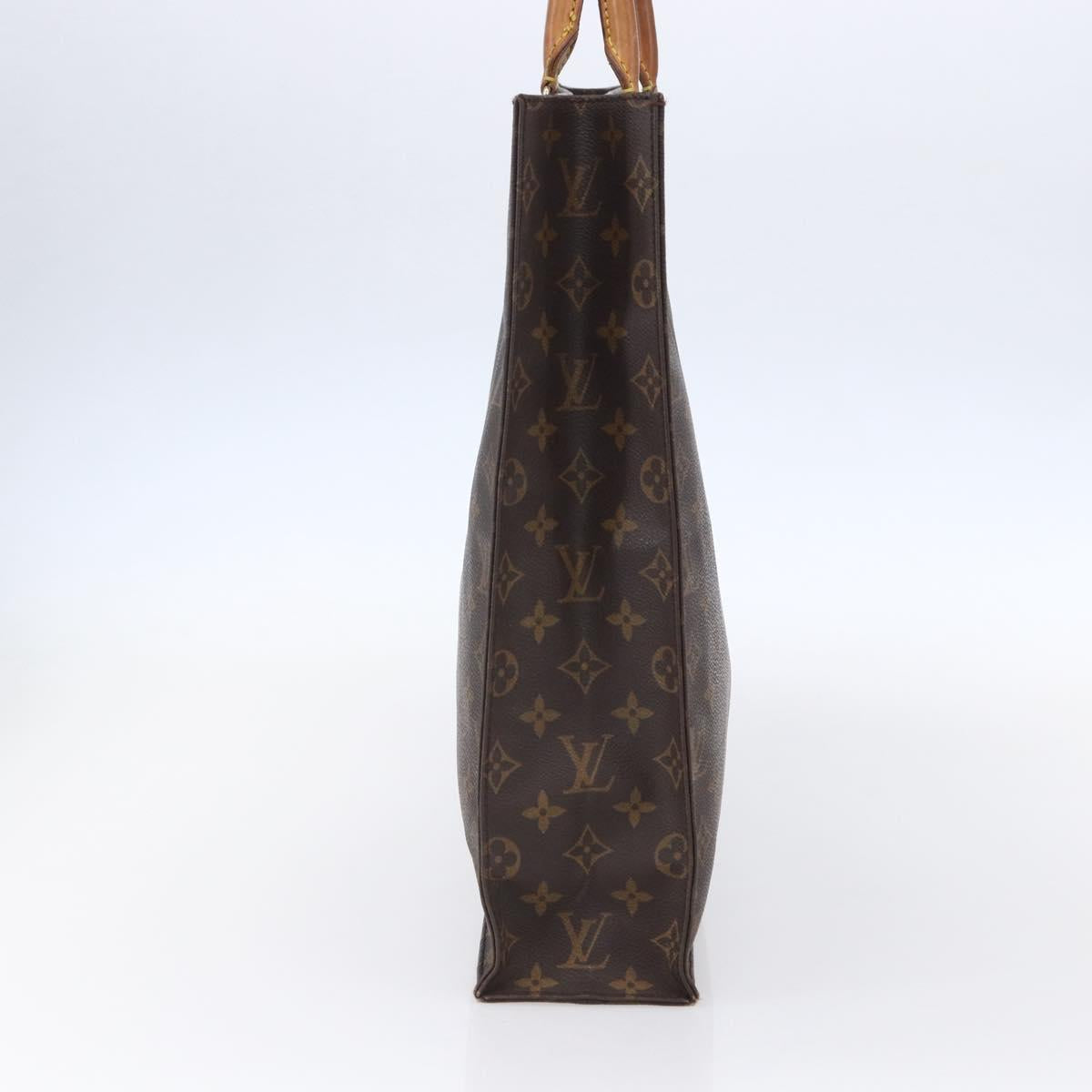 LOUIS VUITTON Monogram Sac Plat Hand Bag M51140 LV Auth 150242