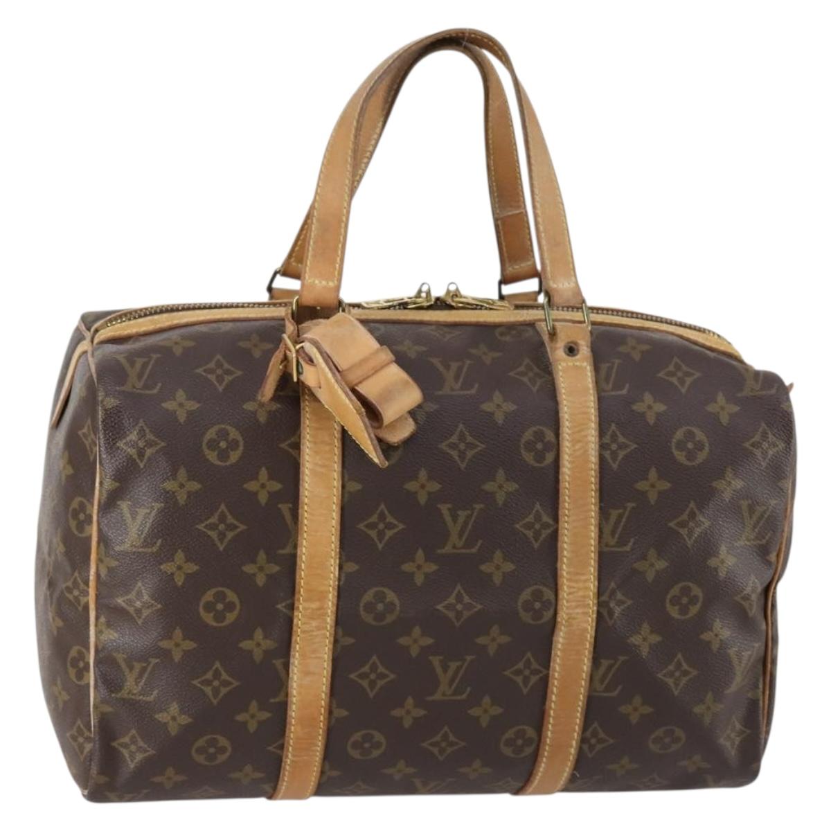 LOUIS VUITTON Monogram Sac Souple 35 Boston Bag M41626 LV Auth 150247