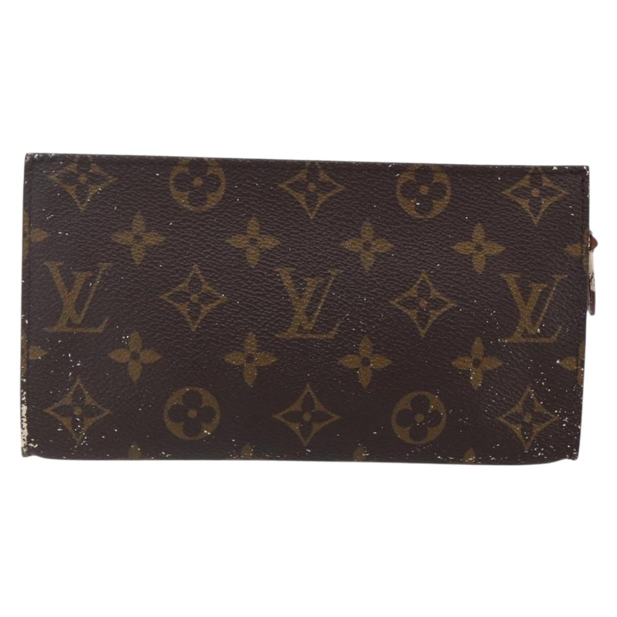 LOUIS VUITTON Monogram Bucket GM Accessory Pouch Vintage LV Auth 150249