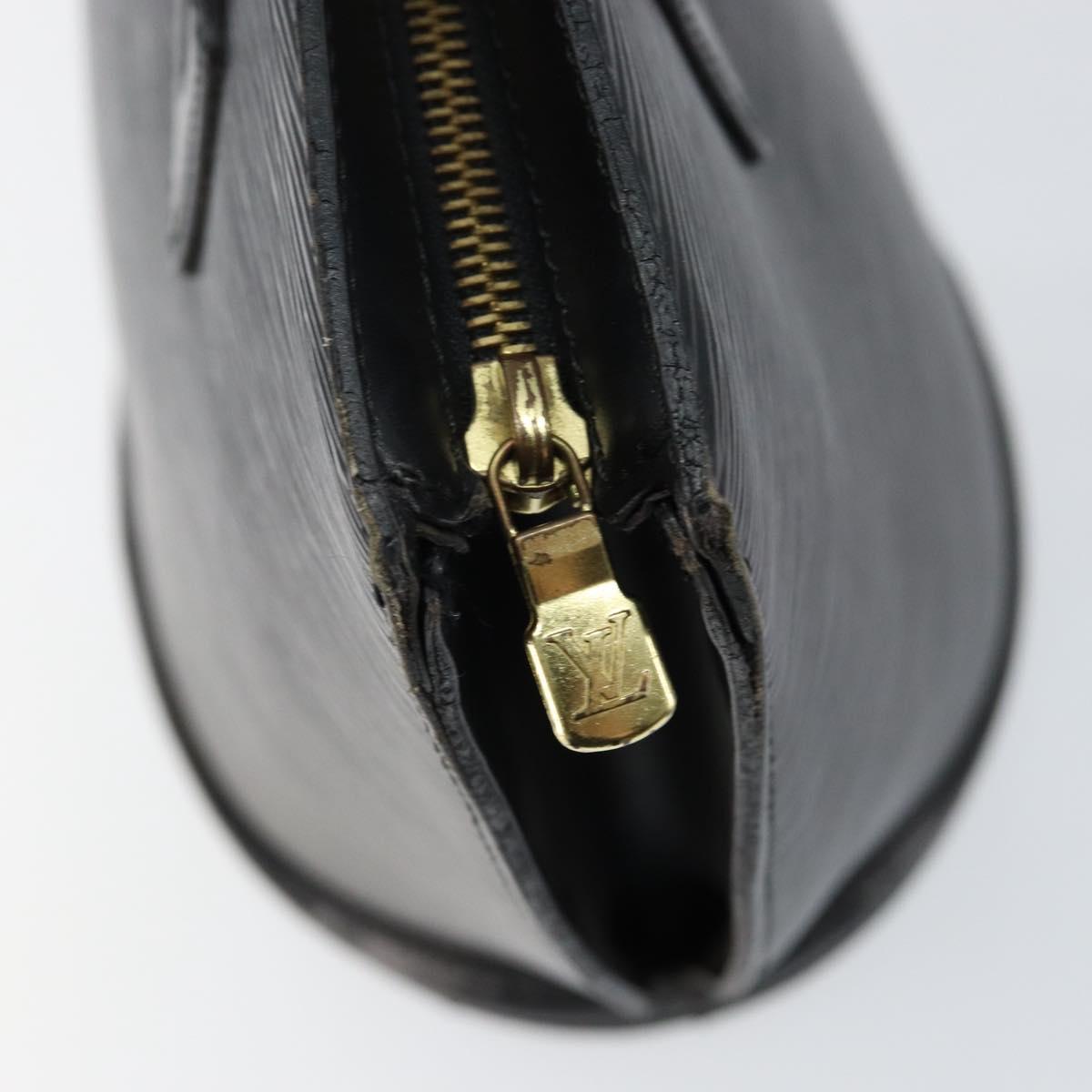 LOUIS VUITTON Epi Saint Jacques Shopping Shoulder Bag Black M52262 Auth 150253