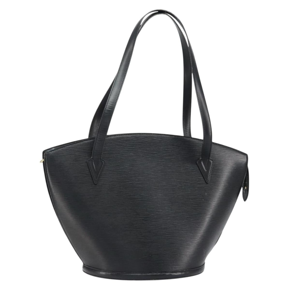 LOUIS VUITTON Epi Saint Jacques Shopping Shoulder Bag Black M52262 Auth 150253