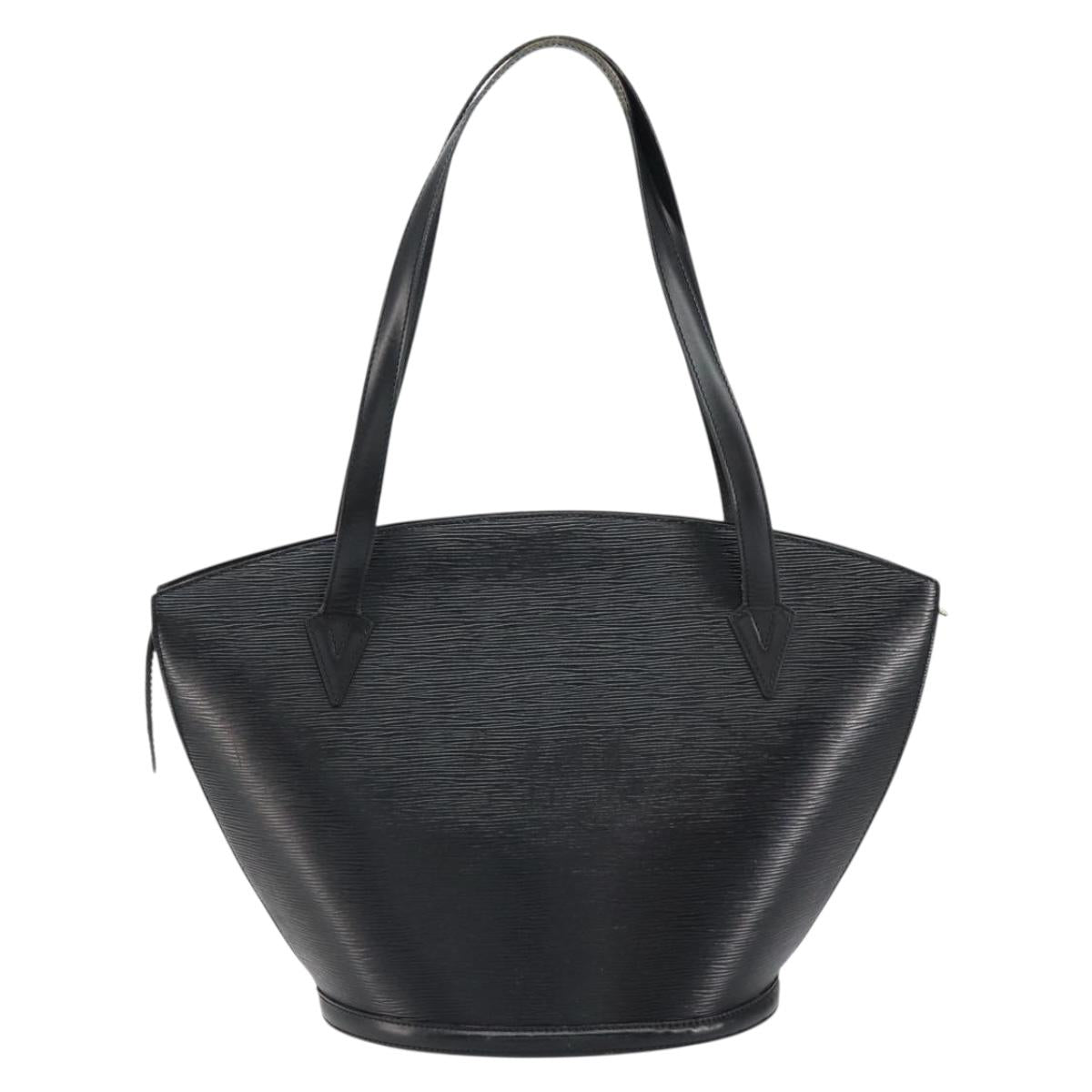 LOUIS VUITTON Epi Saint Jacques Shopping Shoulder Bag Black M52262 Auth 150253