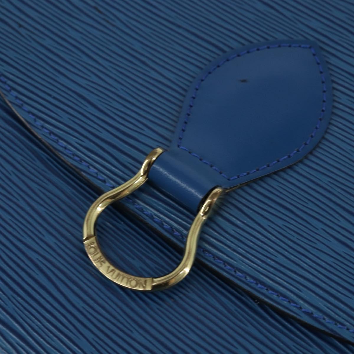 LOUIS VUITTON Epi Saint Cloud GM Shoulder Bag Toledo Blue M52195 LV Auth 150254