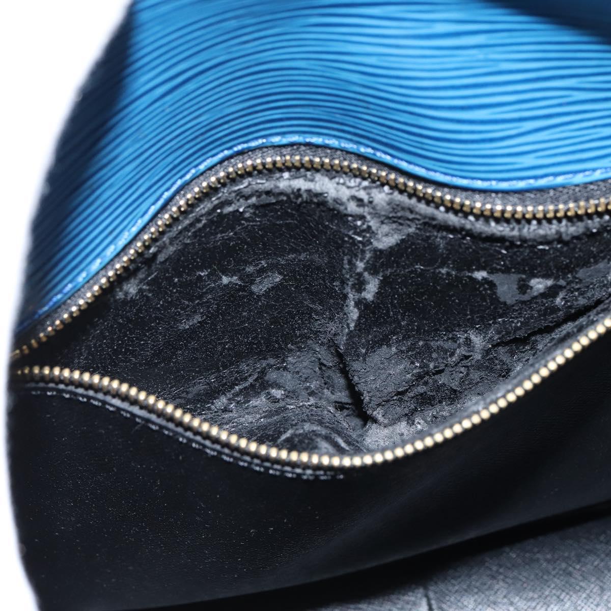 LOUIS VUITTON Epi Saint Cloud GM Shoulder Bag Toledo Blue M52195 LV Auth 150254