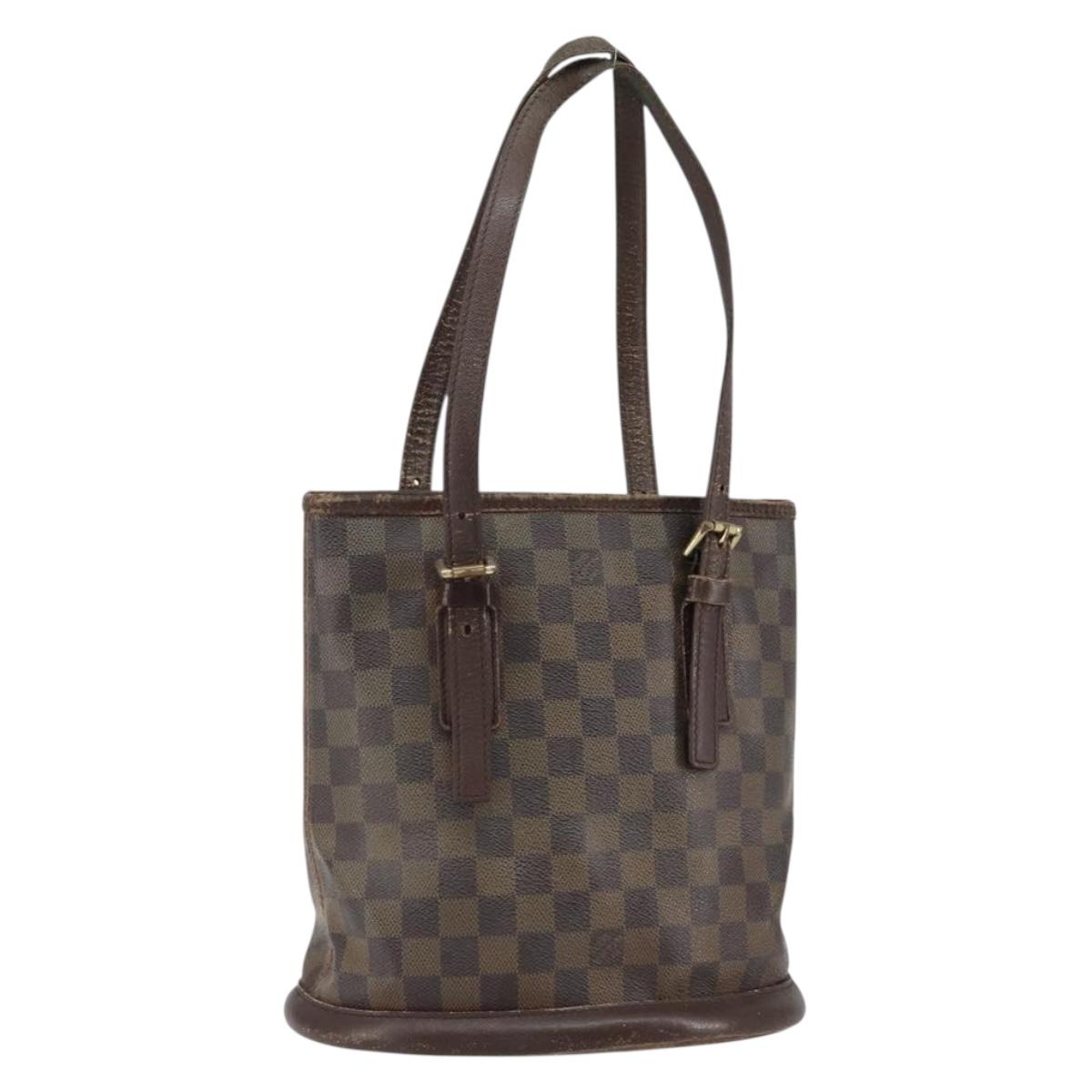 LOUIS VUITTON Damier Ebene Marais Shoulder Bag N42240 LV Auth 150257