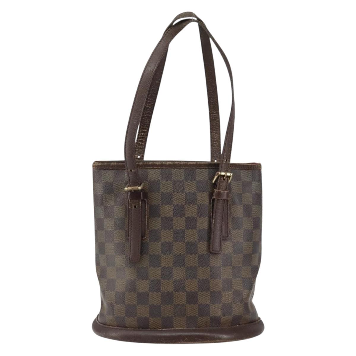 LOUIS VUITTON Damier Ebene Marais Shoulder Bag N42240 LV Auth 150257