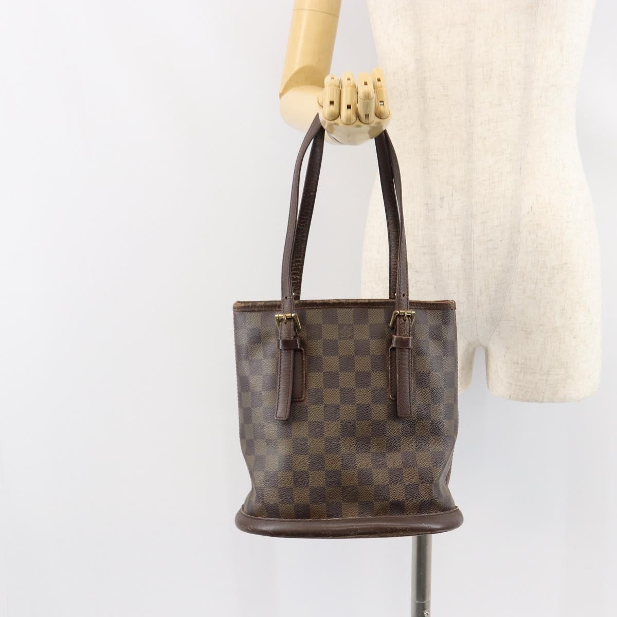 LOUIS VUITTON Damier Ebene Marais Shoulder Bag N42240 LV Auth 150257