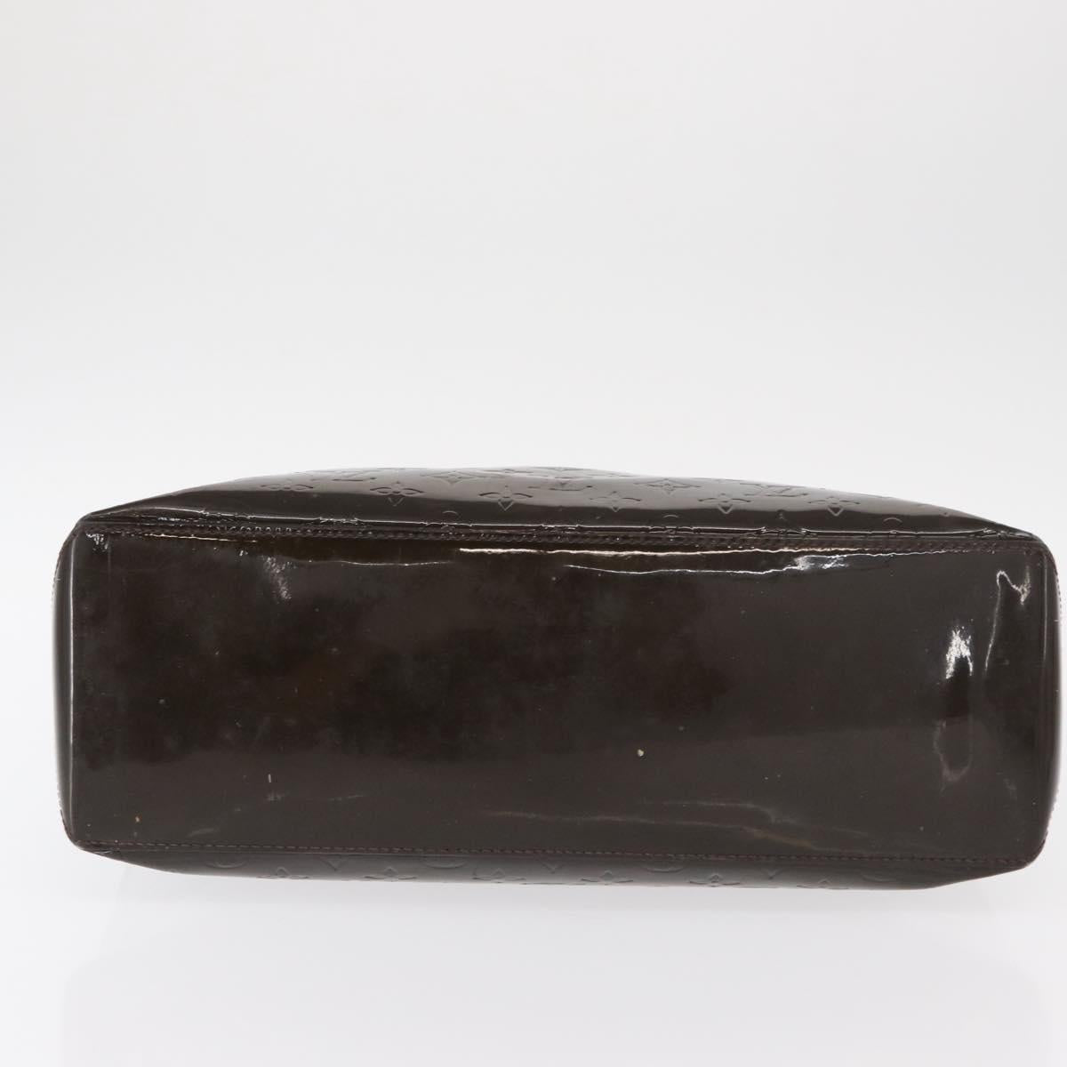 LOUIS VUITTON Monogram Vernis Wilshire MM Bag Terre Domble M91440 LV Auth 150262