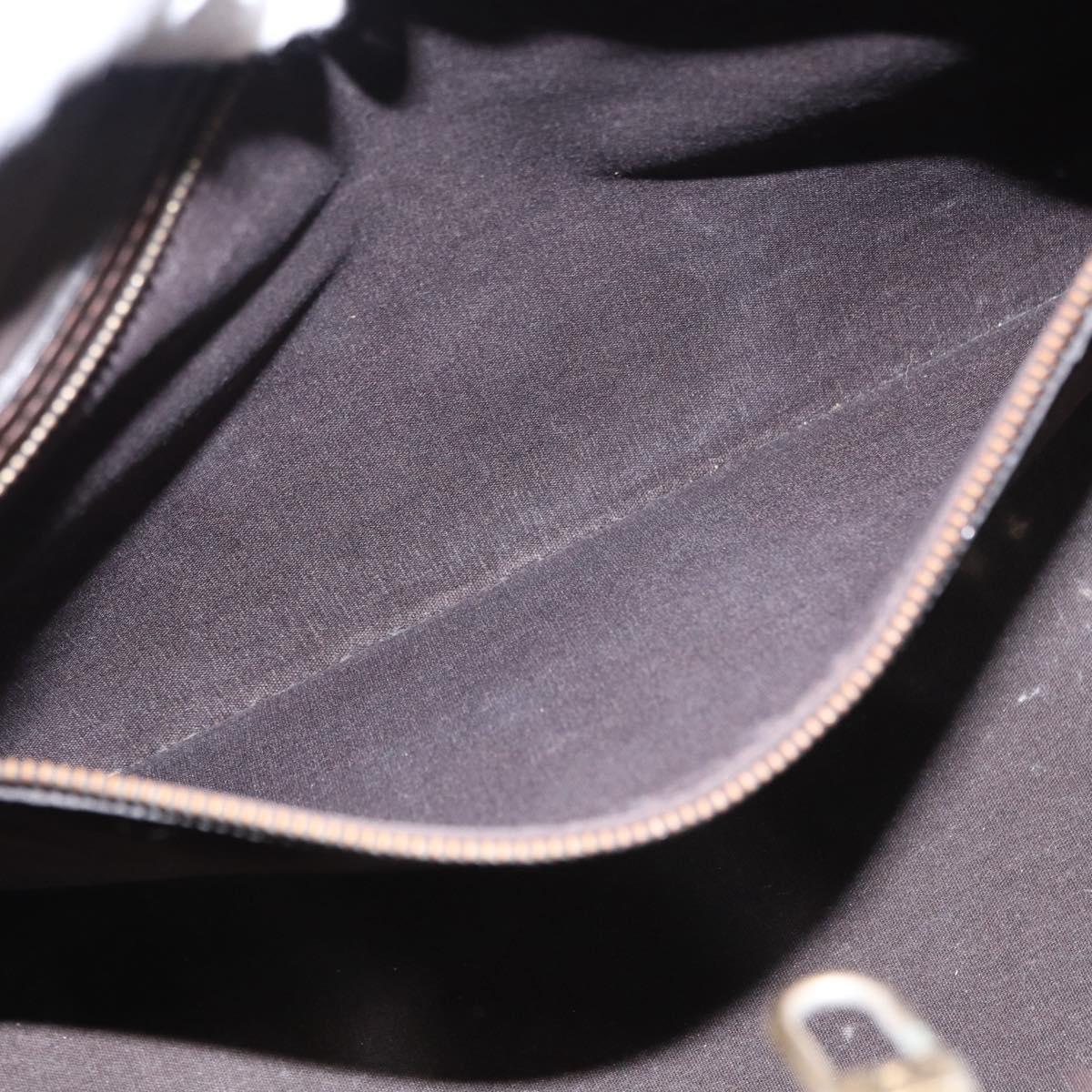 LOUIS VUITTON Monogram Vernis Wilshire MM Bag Terre Domble M91440 LV Auth 150262