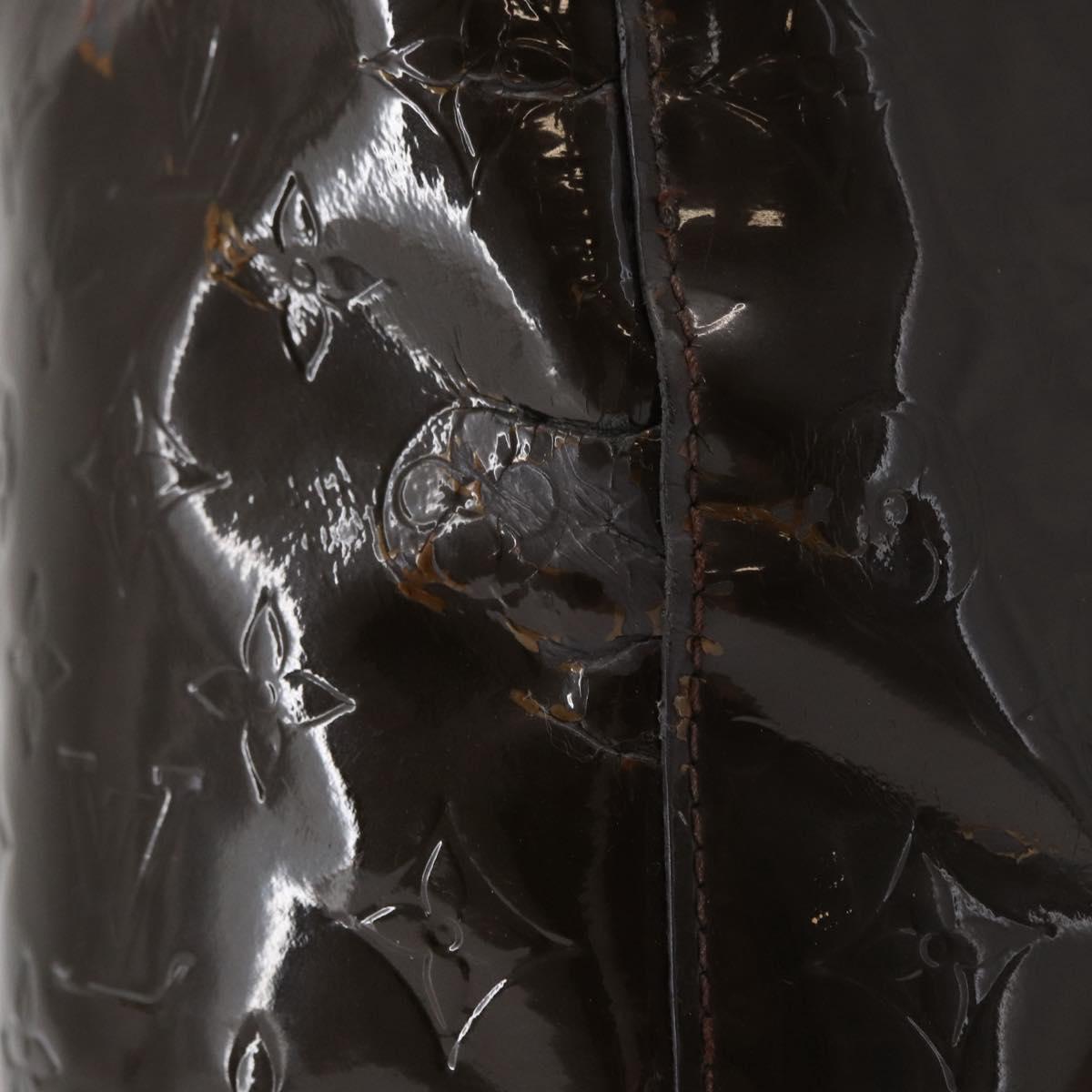 LOUIS VUITTON Monogram Vernis Wilshire MM Bag Terre Domble M91440 LV Auth 150262