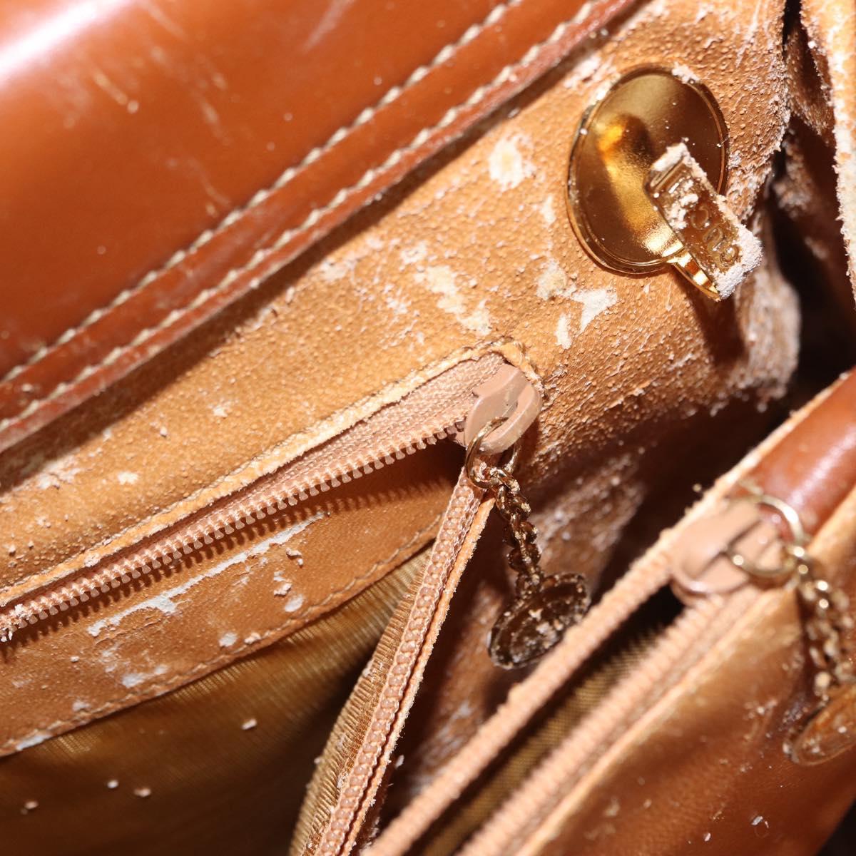 GUCCI Bamboo Hand Bag Leather 2way Brown Gold 002 2855 03222 0 Auth 150280