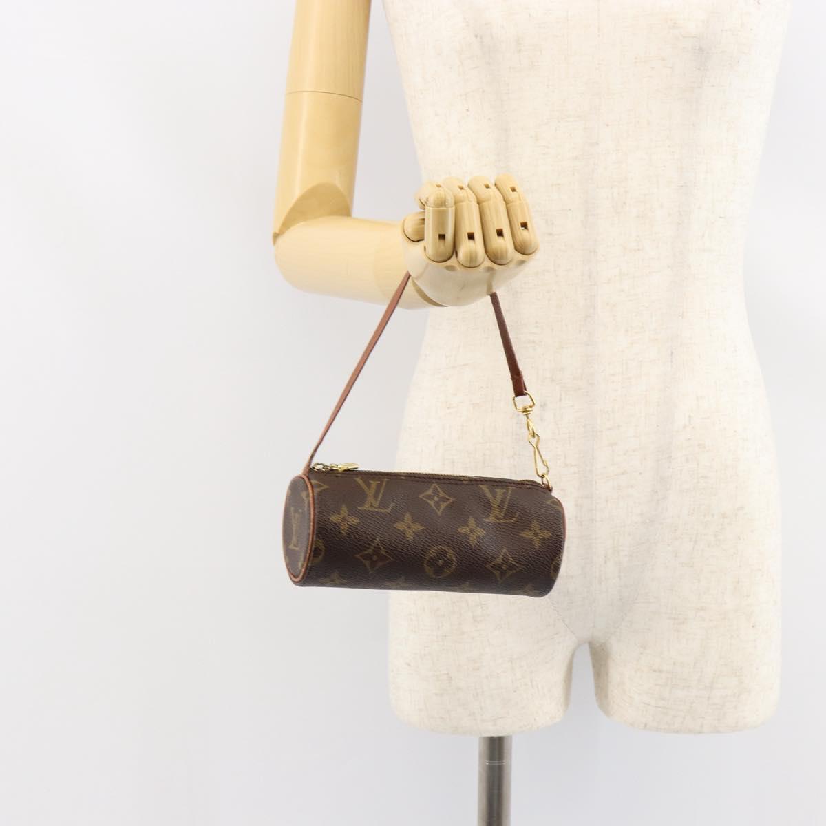 LOUIS VUITTON Monogram Papillon Pouch LV Auth 150298