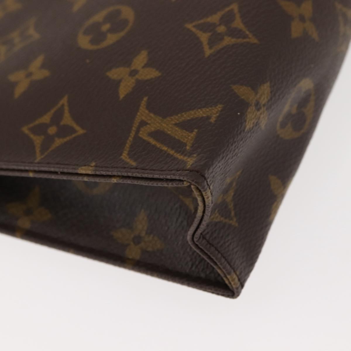 LOUIS VUITTON Monogram Poche Toilette 19 Pouch M47544 LV Auth 150304