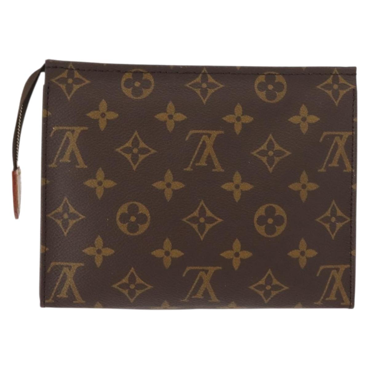 LOUIS VUITTON Monogram Poche Toilette 19 Pouch M47544 LV Auth 150304