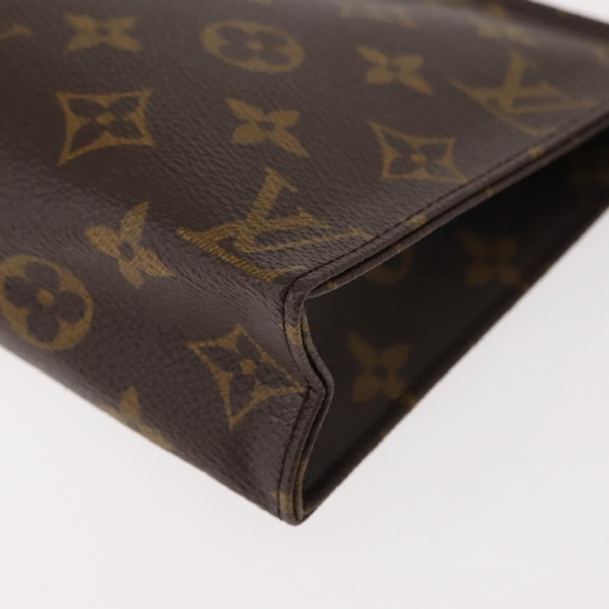 LOUIS VUITTON Monogram Poche Toilette 19 Pouch M47544 LV Auth 150304