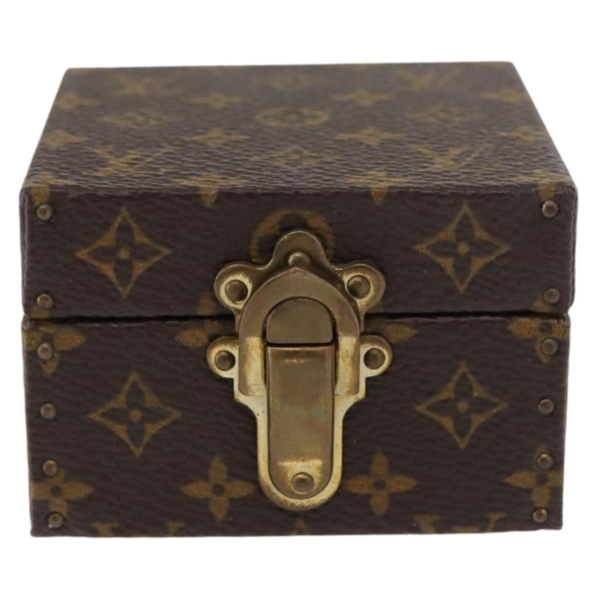 LOUIS VUITTON Monogram Case Eccrine Declaration Jewelry Box M21010 Auth 150312