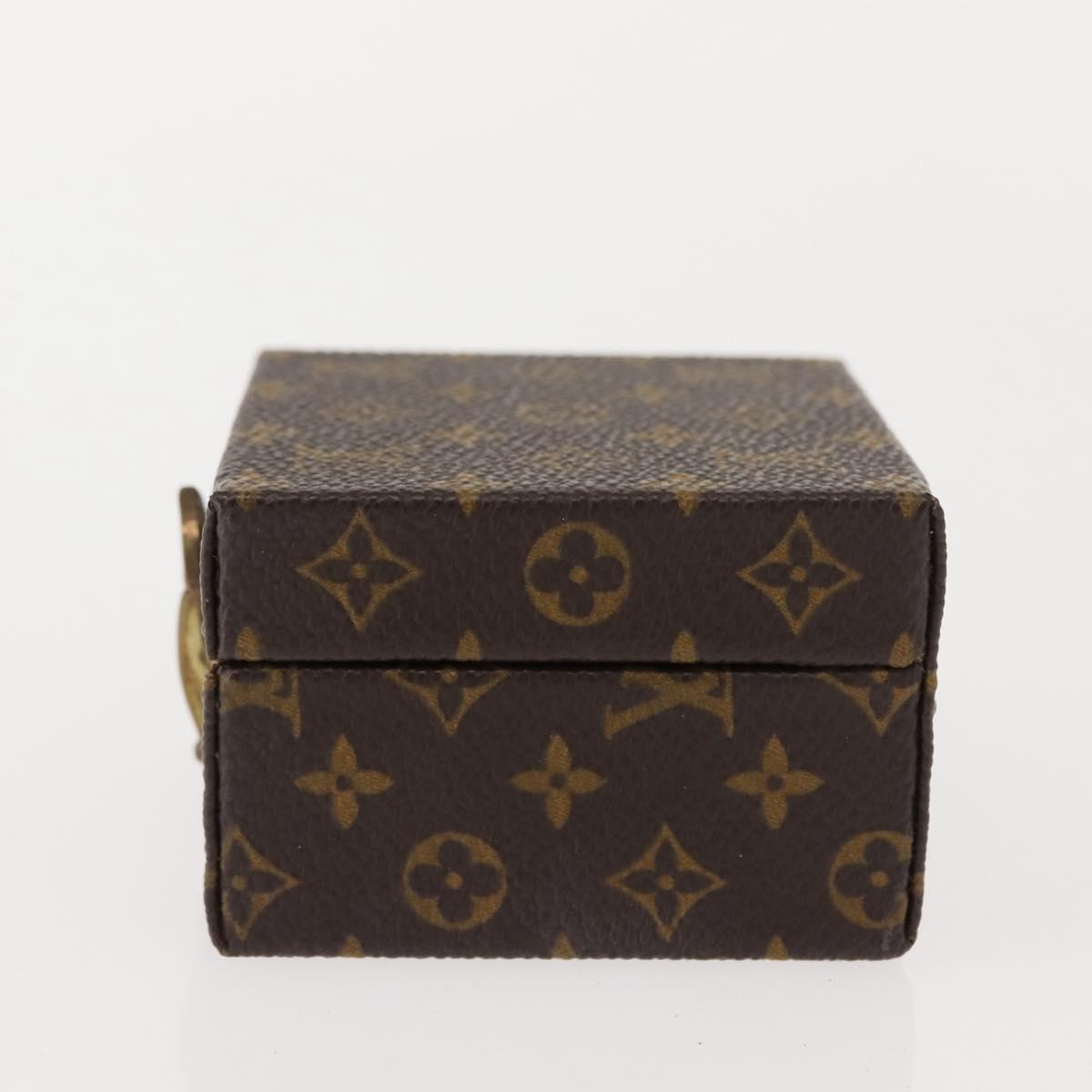 LOUIS VUITTON Monogram Case Eccrine Declaration Jewelry Box M21010 Auth 150312