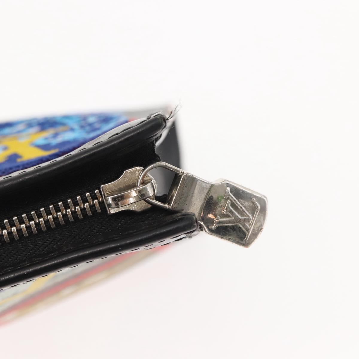 LOUIS VUITTON Damier Graphite Pochette Voyage MM Clutch Bag N60134 Auth 150316