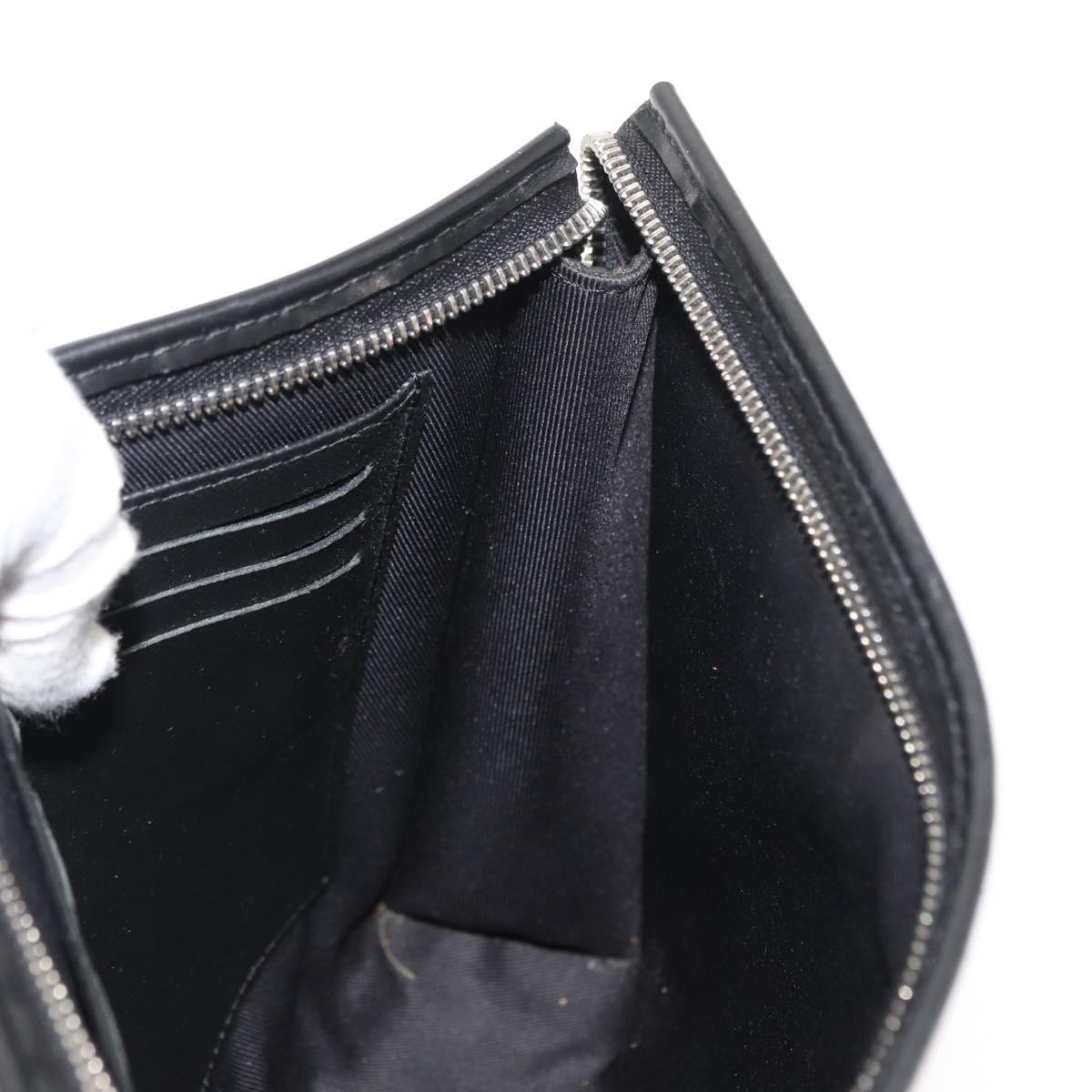 LOUIS VUITTON Damier Graphite Pochette Voyage MM Clutch Bag N60134 Auth 150316