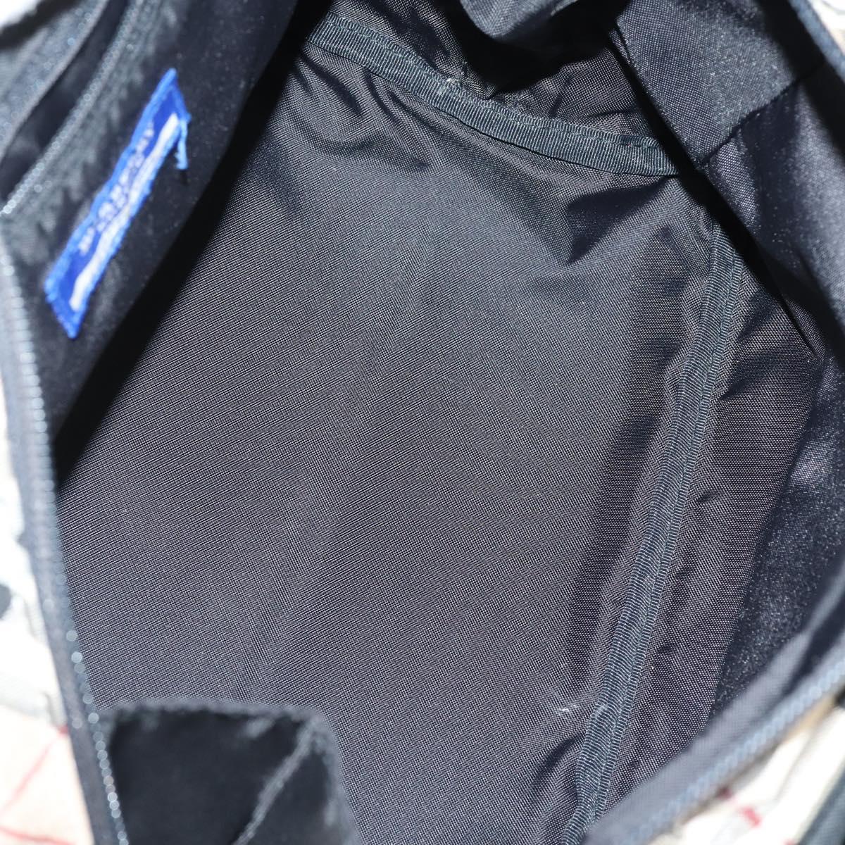 BURBERRY Nova Check Hand Bag Nylon Leather 2 Set Beige Brown Auth 150325