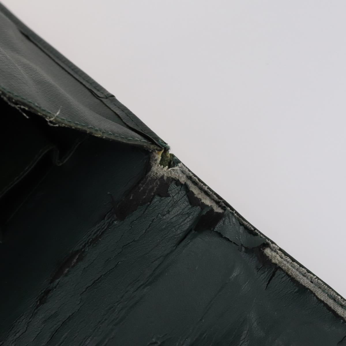 LOUIS VUITTON Taiga Business Bag 2 Set Green Bordeaux LV Auth 150327