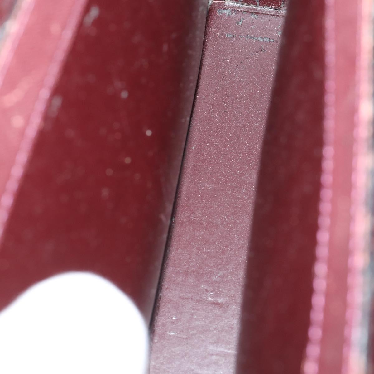 LOUIS VUITTON Taiga Business Bag 2 Set Green Bordeaux LV Auth 150327