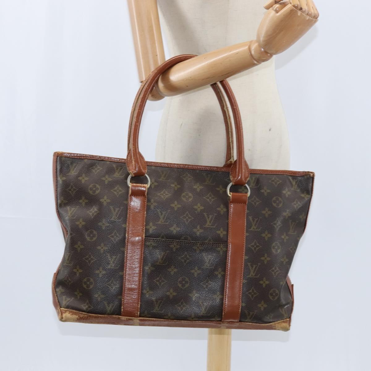 LOUIS VUITTON Monogram Sac Weekend PM Hand Bag M42425 LV Auth 150361
